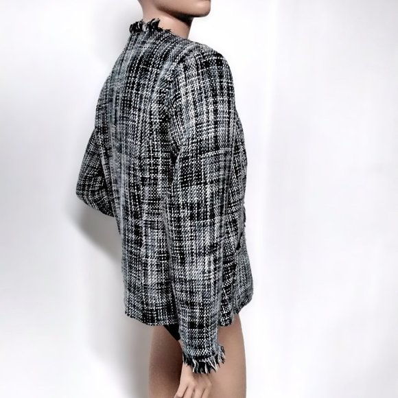 Dialogue Women Tweed Jaquet Blazer Careers Classic Elegant Size 12 Lined Pockets - Picture 5 of 16